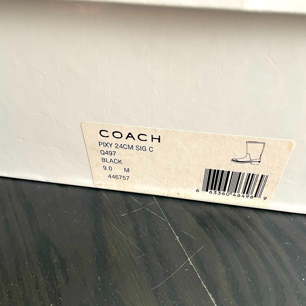 Coach rain boots